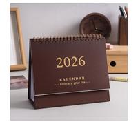 2026 del calendario 2026 Desk Calendar 2025.07-2026.12 Thick Mini Creative Portable Coil Planner for or Office Use 2026 del calendario mensual(Bruin)
