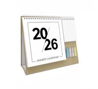 2026 del calendario Decorative Desk Calendar Triangular Support Stable Planner Standing Binding 2026 2026 del calendario mensual(Style 3)