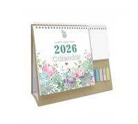 2026 del calendario Decorative Desk Calendar Triangular Support Stable Planner Standing Binding 2026 2026 del calendario mensual(Style 7)