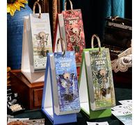 2026 Desk Calendar - 365 Day Oil Painting Artwork Planner, Elegant Decorative Desktop Calendar, Artistic Daily Schedule Organizer for Office, Home, Classroom, and Studio (A)