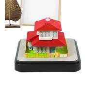 2026 Desk Calendar, 3D Paper Sculpture House Tear Away Calendar, 3.43x3.43x2.6 Inches Creative Desktop Schedule Planner for Holidays, Events, Reminders and Daily Date Tracking