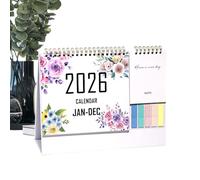 2026 Desk Calendar - Aesthetic Monthly Planner for Desktop Organization | Thick Anti-Ink Bleed Paper with To-Do List Sections & Sturdy Backing for Offices, Apartments and Home Studies