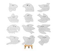 2026 Desk Calendar Bird Shape Funny Planner, 12-Month Paper Calendar for Women and Men, Ideal for Home, Office, School, Study Room, Decoration