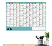 2026 Desk Calendar- Calendar Planner29 X 20 Inch | Large Home Decor With Tip Labels Offices WallCalendar For Planning, Notebook, Work, School, Home Decor Workout Vacation