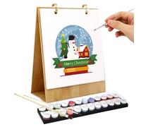 2026 Desk Calendar - Coloring Calendar for Adults and Kids | 12 Hand Painted Oil Painting Designs | Creative Desktop Planner Calendars for School Teacher Home Office Work Study Organization Use