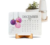 2026 Desk Calendar - Love Theme Desktop Planner | Small Monthly Organizer Compact Elegant Design for Executive Assistants, Freelancers, Students, Teachers or Reception, 5.51x3.94x0.39in