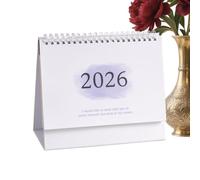 2026 Desk Calendar - Standing Table Calendar 2025-2026 Desk | Small Standing Desktop Calendars | Yearly Desks Planner | Mini Table For Office Home School | Portable Monthly Weekly Schedule Organizer
