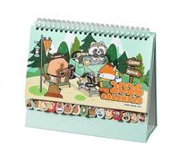 2026 Desktop Calendar - Cartoon Capybara | 12-Month Standing Desk Calendar For Cute Daily Planning, Perfecto para amigos, familia, escuela, Workplace, Kitchen, Apartment, Art Studio And Home Decor