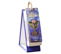 2026 Desktop Calendar - Planificador de pintura de aceite, Monthly and Weekly Layouts, Desk Organizer for Family, School, Classroom, Workplace, Kitchen, Study Room, Apartment, Art Studio