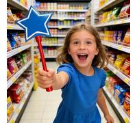 2026 Día de la Independencia Accesorio de Celebración, Varita de Decoración Patriótica para Fiestas Eventos Festivos (C, 32 cm)