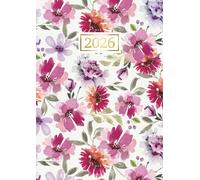 2026 Diary A4 Page A Day: Full Year Daily Planner from January to December 2026 || 365 Days Schedule Organiser & Appointment Book with Holidays || Large Format - Floral Cover