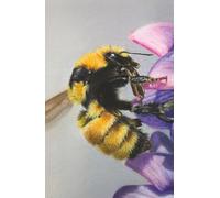 2026 Diary with Bumble Bee artwork by Sally Sturgess Pet Portraits & Wildlife Art. Week per page with UK holidays, pagan festivals and moon phases. 8.75 x 5.75 inches (approx A5). Supports a UK artist