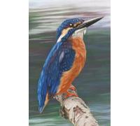 2026 Diary with Kingfisher bird artwork by Sally Sturgess Pet Portraits & Wildlife Art. Week per page with UK holidays, pagan festivals and moon ... 5.75 inches (approx A5). Supports a UK artist