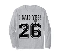 2026 ¡Dije Que sí! Futura Novia para ser Despedida de Soltera de Compromiso Manga Larga