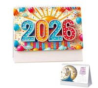 2026 DIY Diamond Art Desk Calendar Creative Design Calendar Set with Irregular Shaped Diamonds Painting Kit DIY Diamond Art Desk Calendars for Home Office School Scheduling Decor