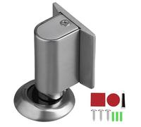 2026 Door Wedge Stopper, Magnetic Doors Stopper for Bottom of Doors, No Drill Invisible Doorstops for Inside, Heavy Duty Magnetic Door Catch Holder to Keep Open (Sliver)