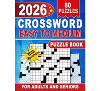 2026 Easy To Medium Crossword Puzzle Book for Adults and Seniors