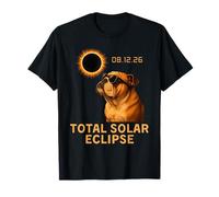 2026 Eclipse Cool Bulldog Inglés Totalidad Hombres Mujeres Niños Camiseta