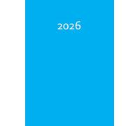 2026: edition cumulus - Der GROSSE DICKE - KARIBIKBLAU - gebunden - DIN A4 Kalender - 400 Seiten - jeder Tag 1 volle Seite Platz