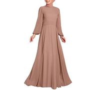 2026 Eid Ramadan Abaya Modest - Ropa de oración para mujer, mangas musulmanas, largas, holgadas, temperamento, rosa, XXL