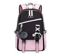 2026 Elegante mochila para niños para la escuela, lindo bolso de hombro para niñas, perfecto para el uso diario, versátil mochila casual para estudiantes de secundaria primaria, Rosa., B, Mochilas