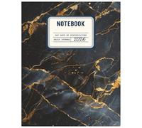 2026 Executive Black Marble Notebook - Luxury Lined Journal for Entrepreneurs, Strategy & Daily Notes: Modern Dark Marble Cover | 108 Lined Pages | Large 8×10 Premium Business Notebook