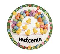 2026 Felpudo redondo de conejo de Pascua 2026, absorbente y resistente, alfombra redonda de Pascua, tamaños: 40 cm/60 cm/80 (B, 60 cm)