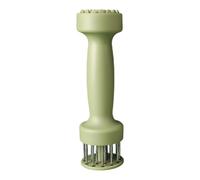 2026 Filete 2026 Actualización de Acero Inoxidable 20 Pin Carne Barbacoa Cocina Cocina Carne Marinar para Pollo de ternera (Verde, Talla Única)