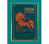 2026 Fire Horse Year Planner - Color of the Year Edition | 12-Month Calendar, Daily Notes, Monthly Reflection Pages, 90-Page Premium Lunar Zodiac Organizer