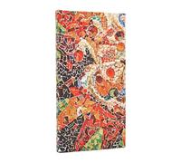 2026 Gaudi's Sun (Gaudi’s Mosaics) Slim 12-month Horizontal Hardcover Flexi Dayplanner 2026 (Elastic Band Closure)