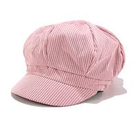 2026 - Gorra clásica de invierno para mujer, gorra de boina del pintor coreano Newsboy Gorra con protección para el cuello 55, Rosa., talla única