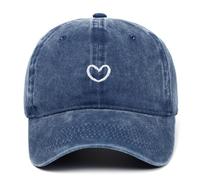 2026 Gorra de béisbol de moda con diseño bordado de corazón para actividades casuales al aire libre, senderismo, viajes y uso diario. Gorro ajustable cómodo para hombres y mujeres. Gorra con visera