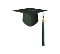 2026 Gorra de Graduación de Bachelor, Uniforme Escolar, Gorra de Estudiante para Adultos Gorra Niño 2 Años (Verde Oscuro, Talla Única)