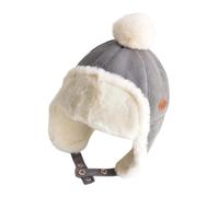 2026 Gorro de Invierno para Niños con Orejas Protector de Cuello Forro Cálido para Climas Fríos Adecuado para Niños, Niñas, Niños Pequeños que quieren estar activos al aire libre, gris, 1-3 años
