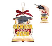 2026 Graduate Christmas Ornament - 2D Acrylic Graduation Pendant | High School Graduation Decoration | Tree Fireplace Door Hanging Ornament | For Classroom Indoor Car Interior Holiday Celebration Gift