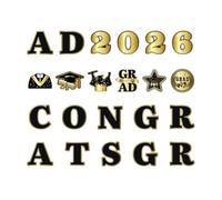 2026 Graduation Car Magnets, 22-Piece Magnetic Party Decor, Class of 2026 Red Magnetic Stickers, Waterproof Auto Decals, Congrats Grad Style, Cruise Door & Garage Decorations for Vehicles Seniors