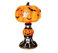 2026 Halloween Decoración Halloween Luz nocturna en forma de enchufe para habitación infantil espeluznante lámpara luminosa con diseño temático resina decorativa lámpara de enchufe para acogedores