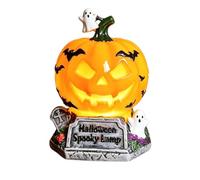 2026 Halloween Decoración Halloween Luz nocturna en forma de enchufe para habitación infantil espeluznante lámpara luminosa con diseño temático resina decorativa lámpara de enchufe para acogedores