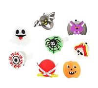 2026 Halloween Deko 3D Halloween Glow Anillos luminosos para adultos y intermitentes anillos luminosos para fiestas divertidas brillan en la oscuridad espeluznante relleno de bolsas- ideas creativas