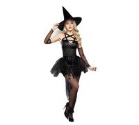 2026 Halloween Mujer Club Nocturno Masquerade Fiesta Halloween Cosplay Vestido de bruja Adultos Juego de rol Dibujos Animados Disfraz de Muñeca (C, M)