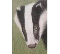 2026 hard back Diary with Badger artwork by Sally Sturgess Pet Portraits & Wildlife Art. Week per page with UK holidays, pagan festivals and moon ... Perfect gift for animal and wildlife lovers