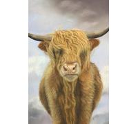 2026 hard back Diary with Highland Cow artwork by Sally Sturgess Pet Portraits & Wildlife Art. Week per page with UK holidays, pagan festivals and ... 5.75 inches (approx A5). Supports a UK artist