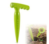 2026 - Herramienta para sembrar semillas, herramienta de jardín de 6.9 pulgadas, cortador de semillas de plástico para plantar, excavador de bulbos con mango para sembrar semillas, plantar, bulbos