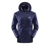 2026 Herren Anoraks Jacke Leichte Windjacke Für Outdoor-Freizeitkleidung Mit Sonne Für Den Täglichen Gebrauch (Dark Blue, L)