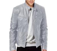 2026 Hombres Invierno Casual Solid Coat Simple Deporte Cremallera Abrigo Bolsillo Ropa de Béisbol Chaqueta voladora, gris, XXL