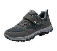 2026 Hombres Zapatos Casuales Patrones De Moda Color Sólido Simple Suela Gruesa Gancho Lazo Cuatro Temporadas Zapatos Deportivos, gris, 44 EU