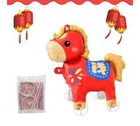 2026 Horse Shaped Balloons - Festive New Year PartyInflatable with Wheels, Premium Foil and Latex Construction, Quick Inflate and Reusable Design, SturdyLightweight Structure | Spring Festival Holid