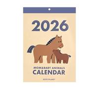 2026 Horse Wall Calendar - Cute Tear-Off Planner, Daily Calendars for Reading, Organized Planning Tool, Home Office Accessory with Practical Layout, Calendar Planner for Health Mental and School Task