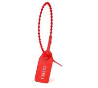 2026 Hot!! 1000pcs Red Tamperproof Seals, Numbered Cable Ties, 250mm Length, Self-Locking