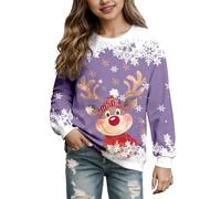 2026 Jersey de Navidad para niña, Sudadera de Navidad para niña, Divertido suéter de Navidad, suéter de Tiempo Libre, suéter de Navidad, Elegante Jersey de Navidad